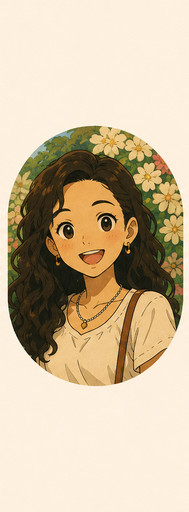 Illustrated portrait of Michelle